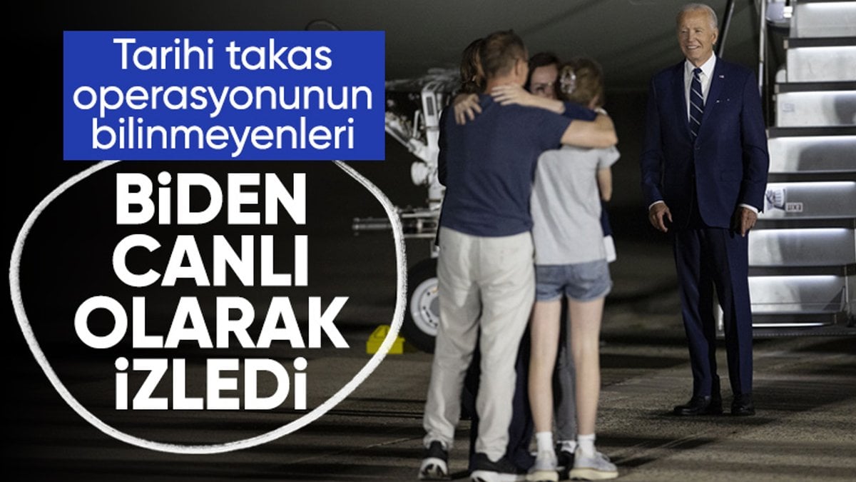 MİT'in takas operasyonunu ABD Başkanı Biden canlı takip etti