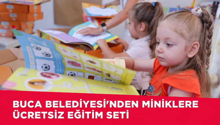 Buca Belediyesi'nden miniklere ücretsiz eğitim seti