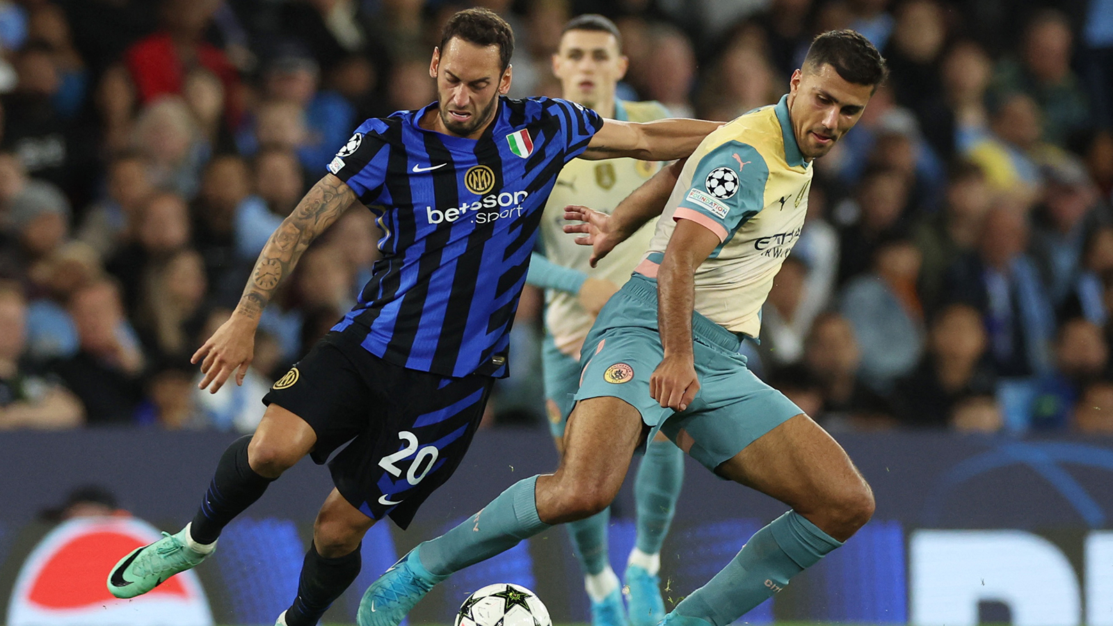 Manchester City ile Inter'in düellosunda gol sesi çıkmadı