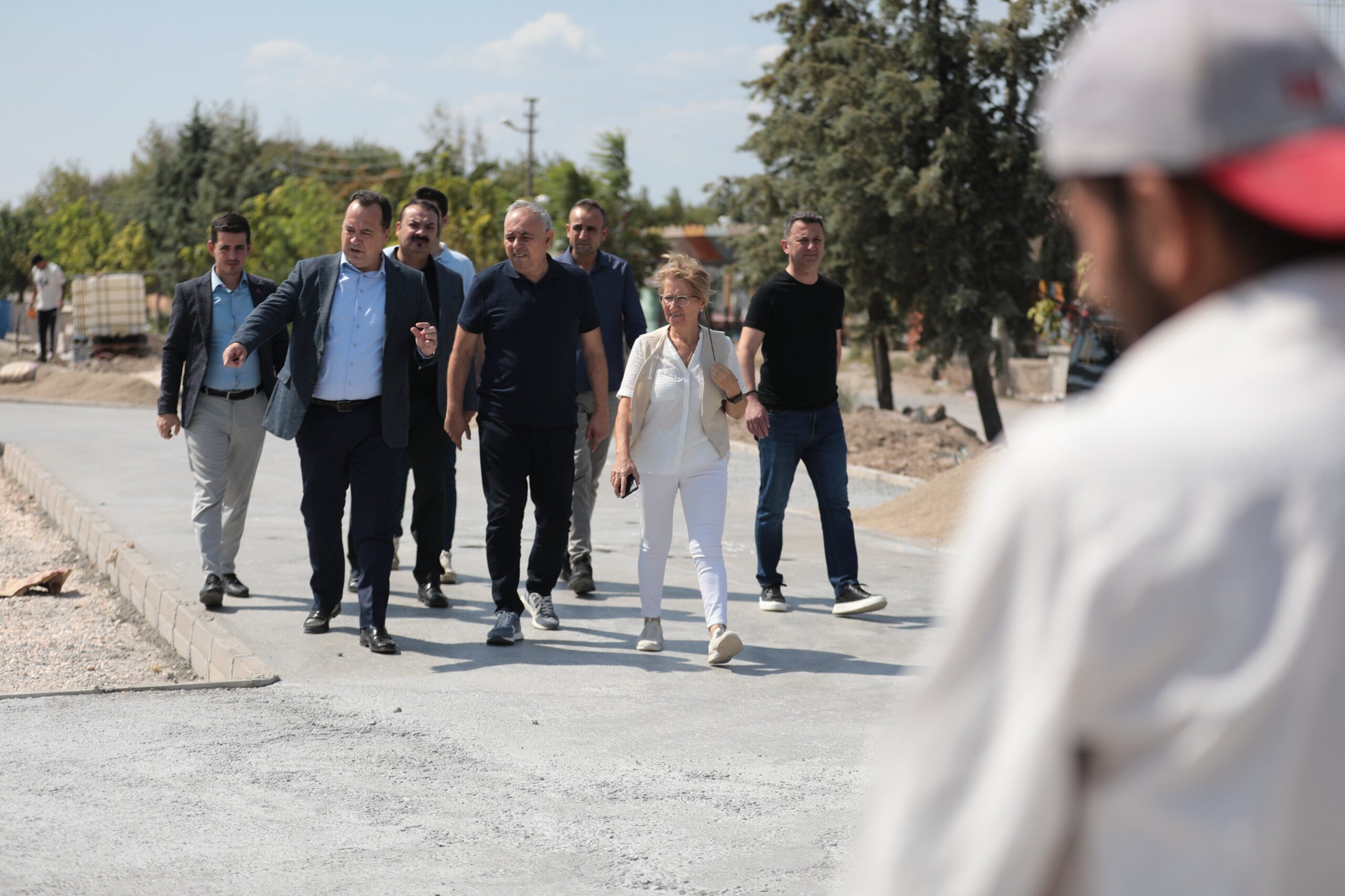 Manisa'da eski tren yolu çalışmaları