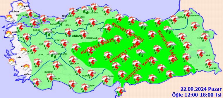 Meteoroloji'den kapsamlı uyarı! İstanbul da listede, sağanak yağmur kent kent vuruyor...