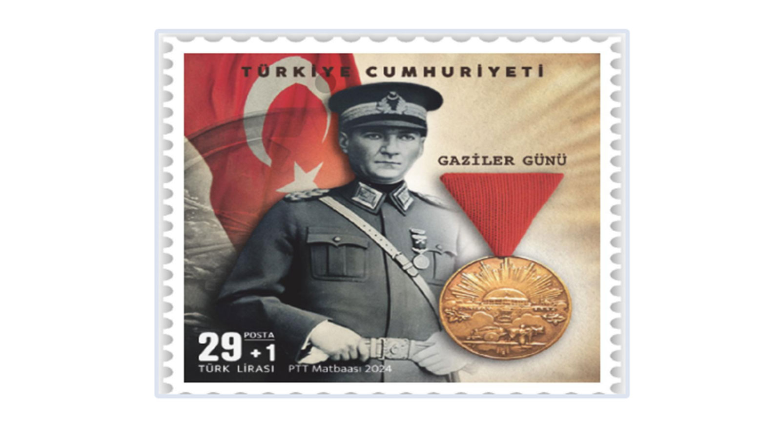 PTT'den Gaziler Günü pulu