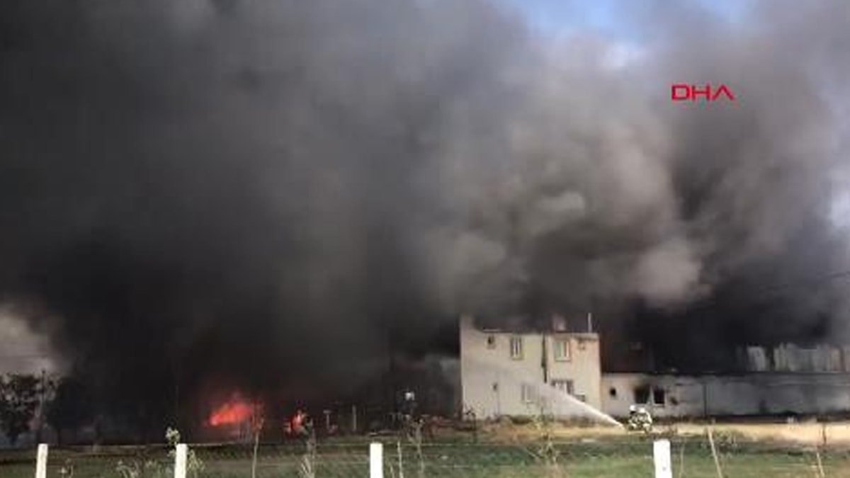 Tekirdağ’da kimyasal madde üreten fabrikada yangın