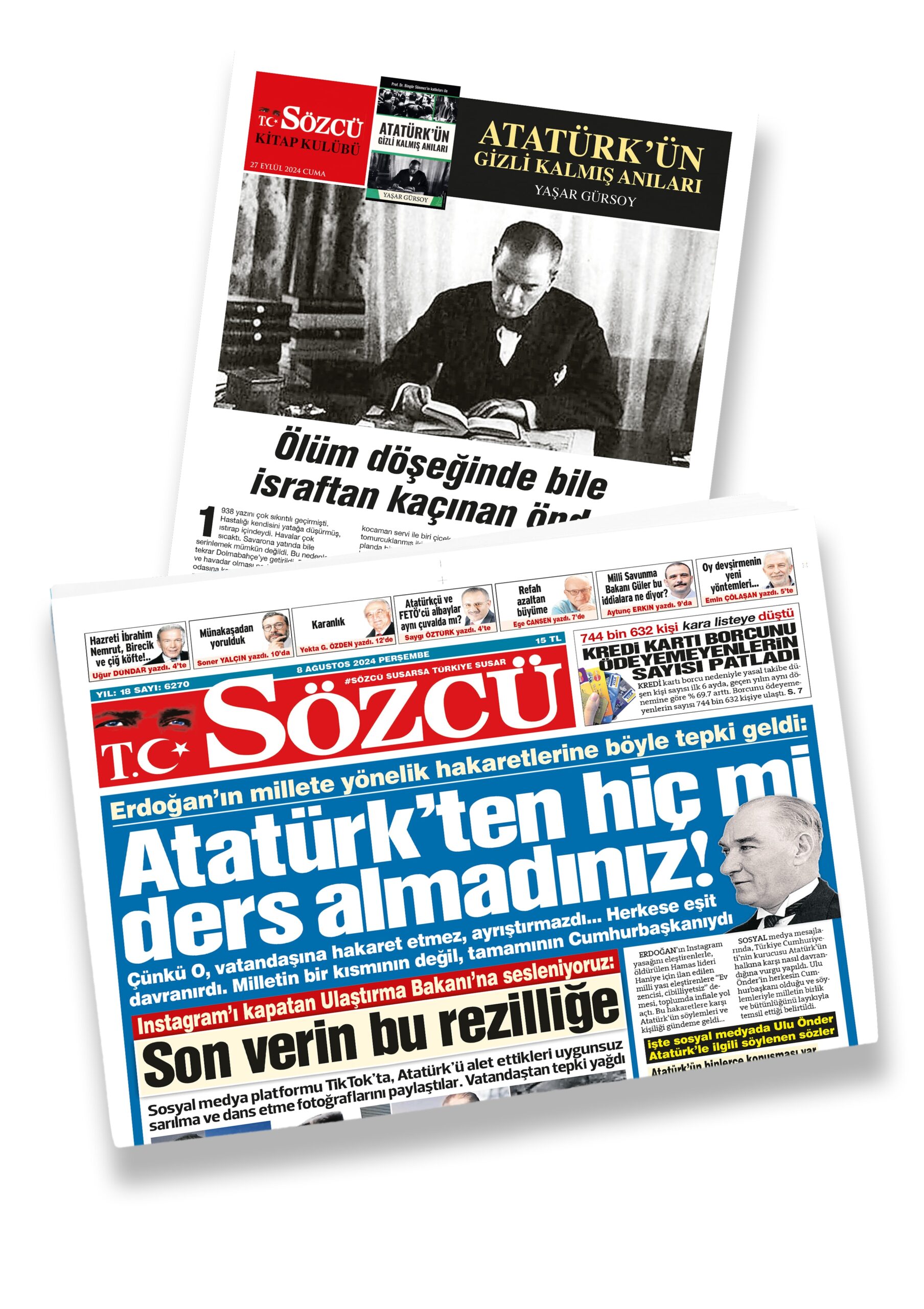 Yaşar Gürsoy'un kaleminden Atatürk'ün Gizli Kalmış Anıları, yarın SÖZCÜ Gazetesi'yle birlikte ücretsiz