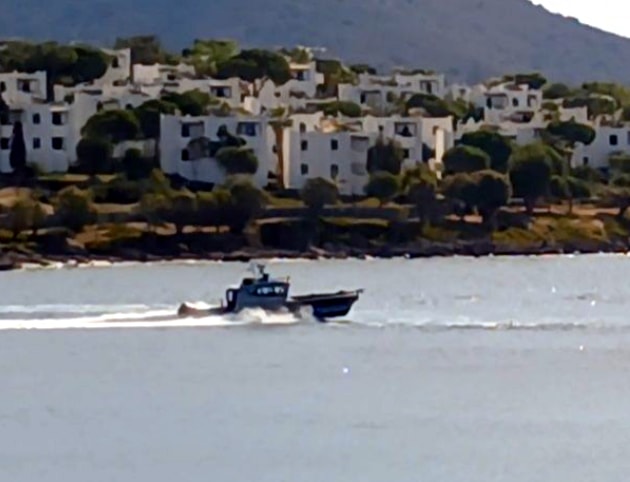 Yunan sahil güvenlik botu Bodrum'da