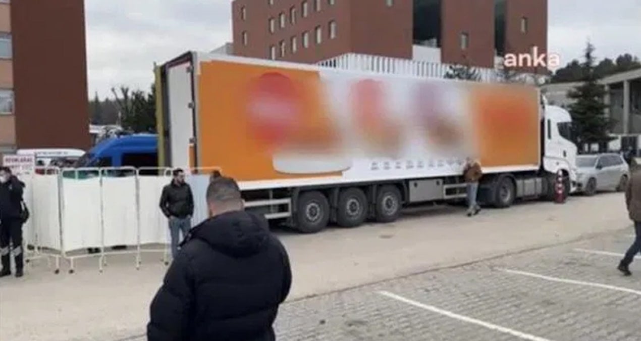 Bolu'da tepki çeken tırın üzerindeki görseller kapatıldı