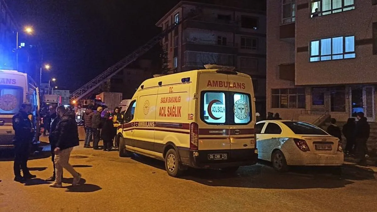 Kahramankazan'da yaşlı adam yangında can verdi