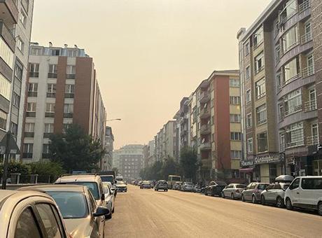 Bilecik'teki orman yangınının dumanı Eskişehir'e ulaştı!