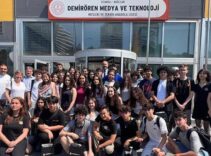 İspanya’dan İstanbul’a gelen 18 öğrenci Demirören Medya’yı ziyaret etti