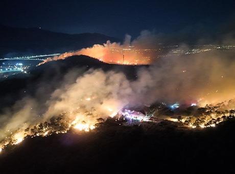 İzmir'de çöplük alanda başlayan yangın ormana sıçradı! Ekipler müdahale ediyor