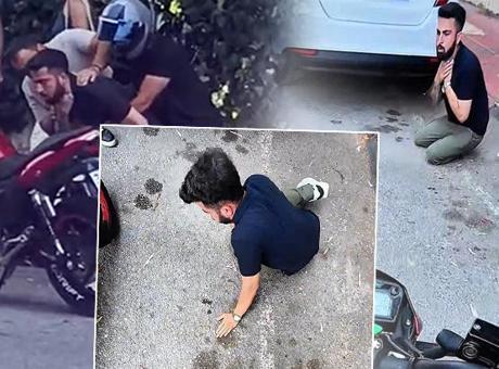 Kask kamerası can pazarını kaydetti! Heimlich manevrasıyla hayata döndürdü