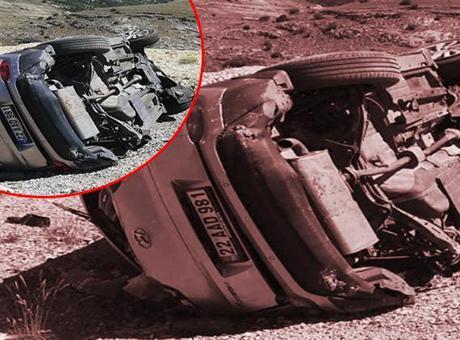 Malatya'da feci kaza! Otomobil bariyerlere çarptı: 1 ölü, 2 yaralı