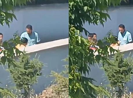 Müdür yardımcısı okul bahçesinde öğrenciye dehşeti yaşattı