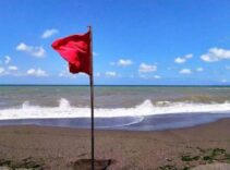 Plaja kırmızı bayraklar asıldı! Denize girmek yasaklandı