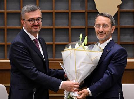 Cumhurbaşkanlığı İletişim Başkanlığında devir teslim! Fahrettin Altun görevi Burhanettin Duran'a devretti