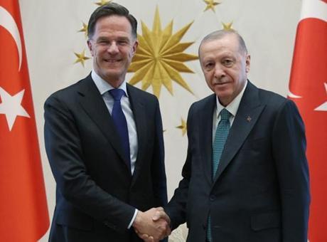 Ankara'da kritik zirve! Erdoğan, Rutte'yi kabul etti