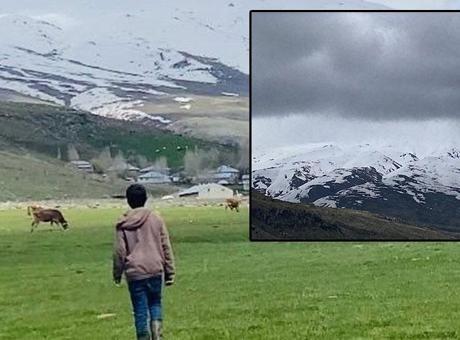 Aynı ilçede iki mevsim! ‘Aşağıda baharı yukarıda kışı yaşıyoruz’