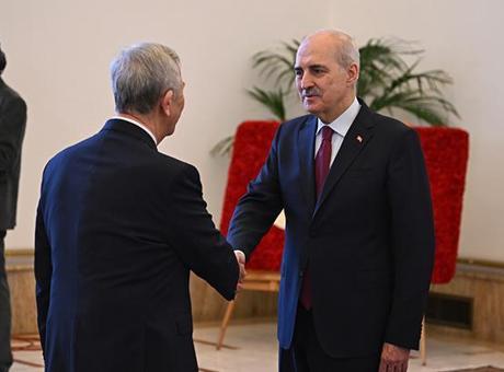 TBMM Başkanı Kurtulmuş, tebrikleri kabul etti