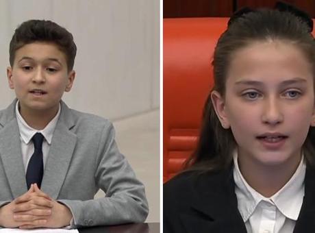 TBMM'de 23 Nisan Özel Oturumu! Kurtulmuş'un koltuğuna oturan İnci Yıldız Şentürk'ün sözleri tüyleri diken diken etti