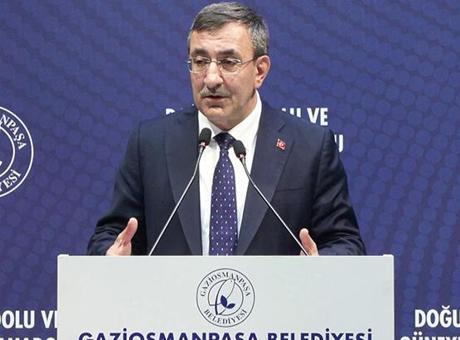 Cumhurbaşkanı Yardımcısı Yılmaz: Türkiye Cumhuriyeti'ni çatışmalardan, ateşten uzak tutuyoruz