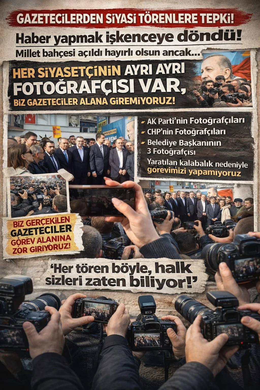 BERGAMA’DA TÖRENLERDE GAZETECİLER GÖLGEDE KALIYOR