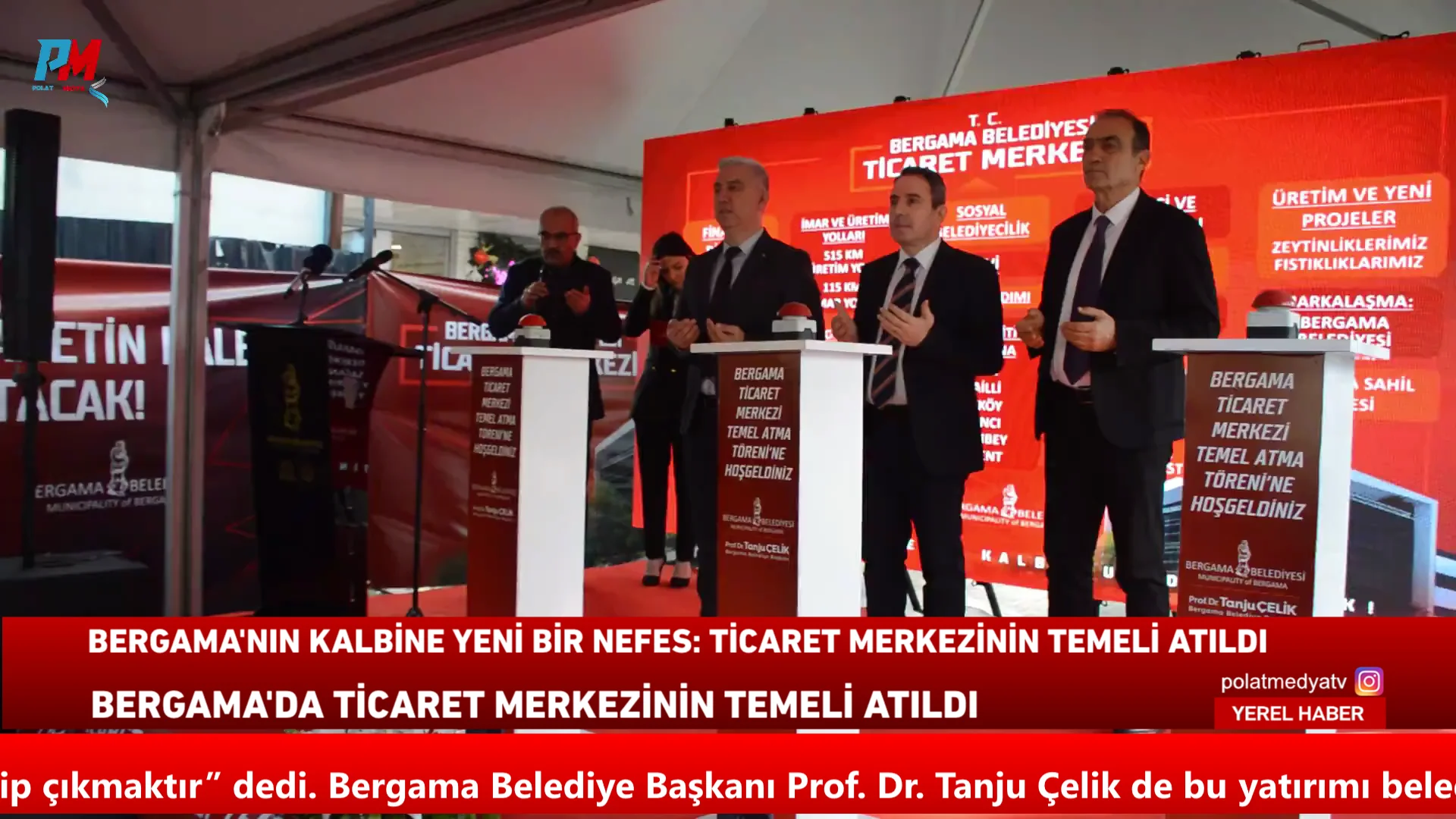 Bergama’nın kalbine yeni bir nefes: Ticaret merkezinin temeli atıldı