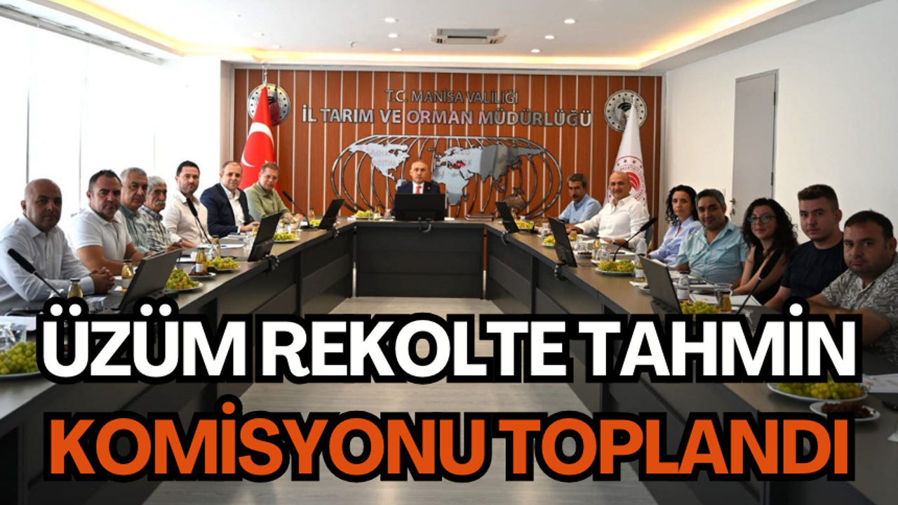 Manisa’da üzüm rekolte tahmin komisyonu toplandı