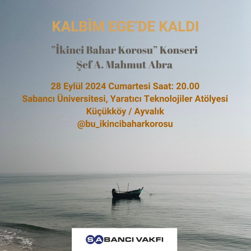 Ayvalık'ta, İkinci Bahar Korosu'ndan konser: Kalbim Ege'de Kaldı