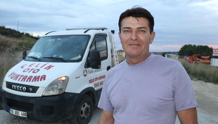 Kastamonu'da bir çekiciye 2 çekicinin yüklenmesi sosyal medyada ilgi gördü