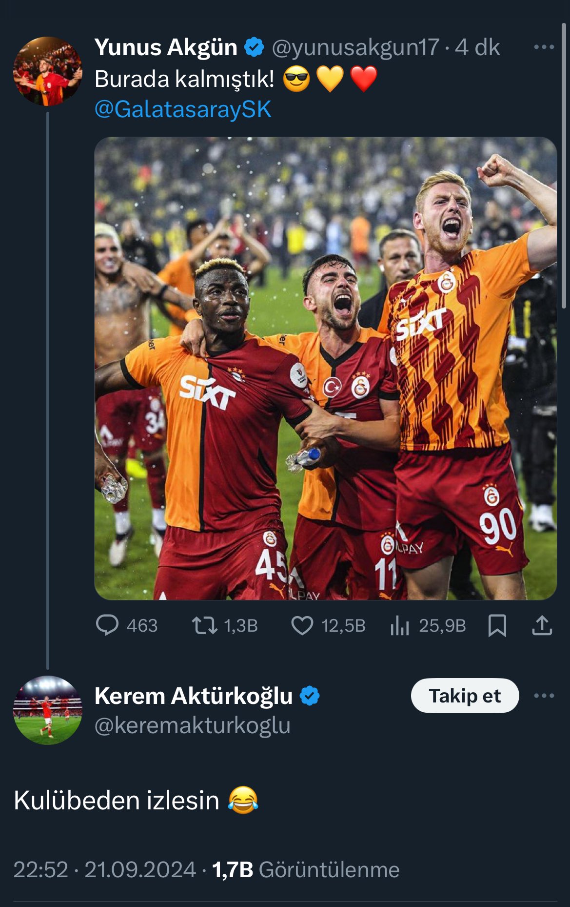 Kerem Aktürkoğlu’ndan Mert Hakan’a göndermeli paylaşım!