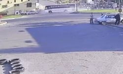 Manisa’da işçi servisi alev alev yandı