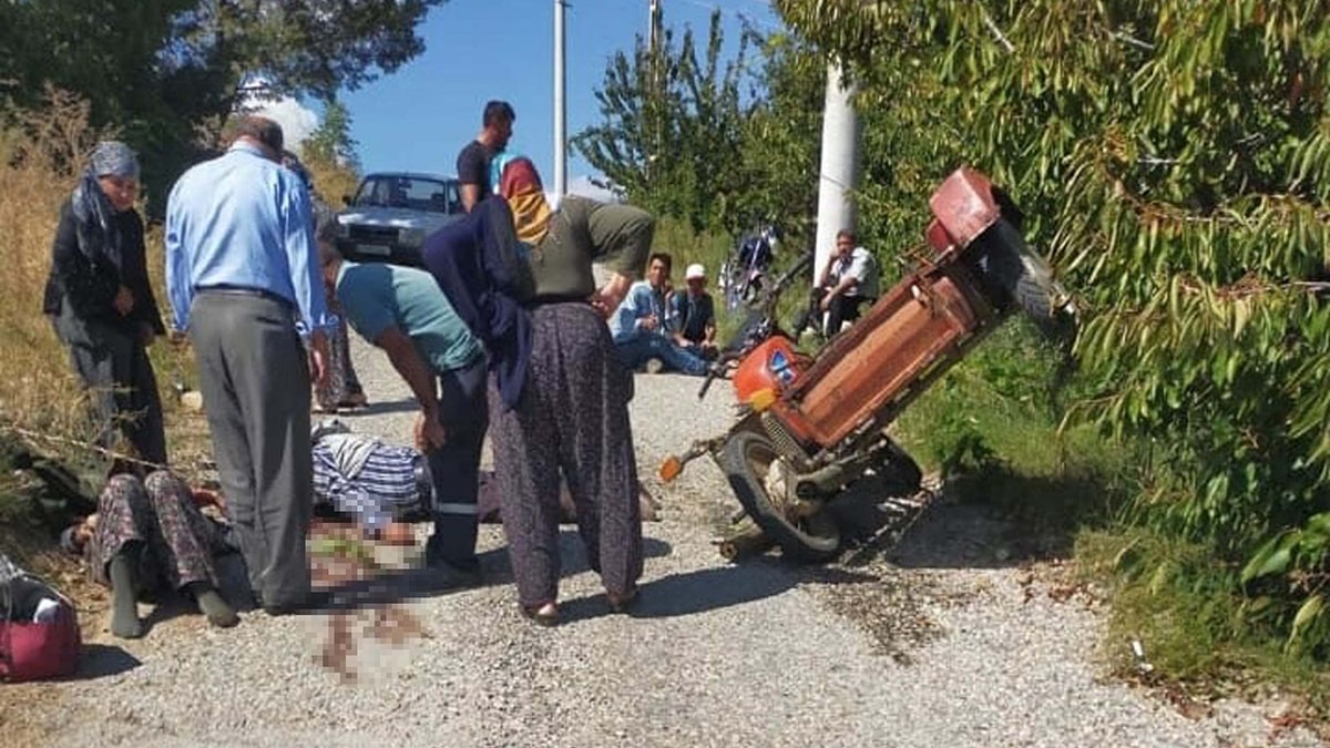 Motosiklet kaza yaptı: 1 ölü, 2 yaralı