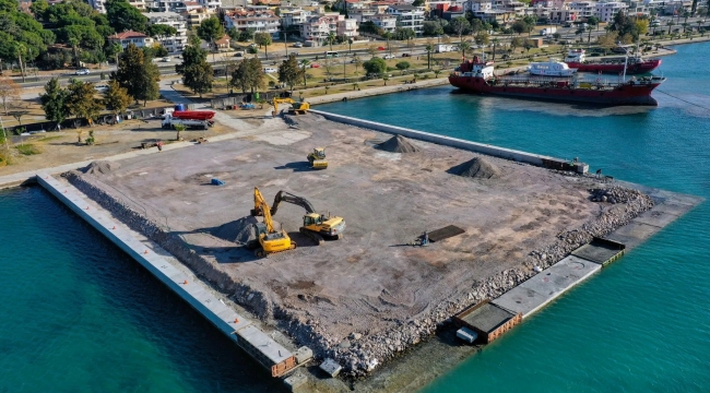 Aliağa Yolcu İskelesi’nde Çalışmalar Tüm Hızıyla Sürüyor