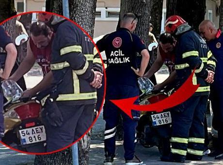 Akılalmaz olay! 'Kendimi yakacağım' diyerek geldi, ekipleri görünce yaptığı şey pes dedirtti