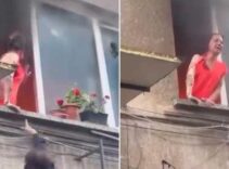 Alevlerin arasında kalmıştı! Yaralı kadından haber var