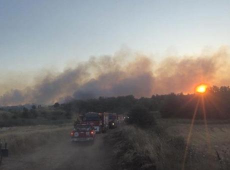 Bir yangın haberi de Tekirdağ'dan geldi! Yerleşim yerlerine sıçrama ihtimali var