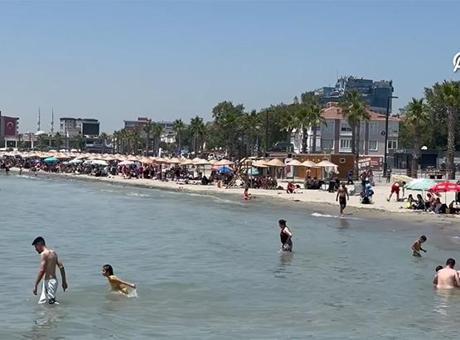 İstanbul yanıyor! Termometreler tavan yaptı, vatandaş denize akın etti