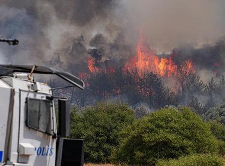 İzmir Bornova'da orman yangını! Alevler Buca'ya sıçradı