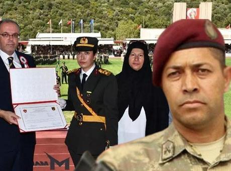 15 Temmuz şehidi Ömer Halisdemir'in kızı teğmen oldu