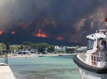 SON DAKİKA ÇANAKKALE YANGINI: Güzelyalı mahallesi küle döndü..
