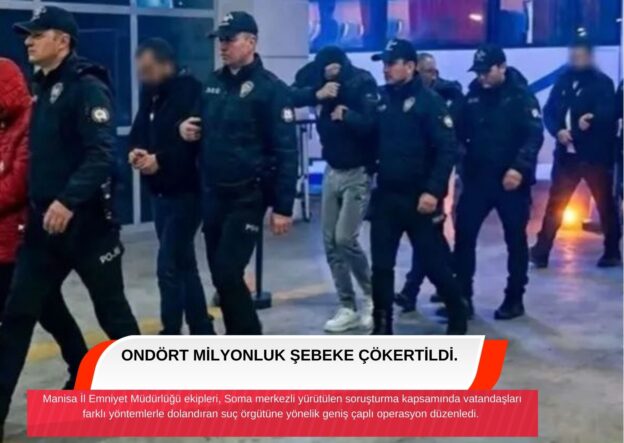 ONDÖRT MİLYONLUK ŞEBEKE ÇÖKERTİLDİ.