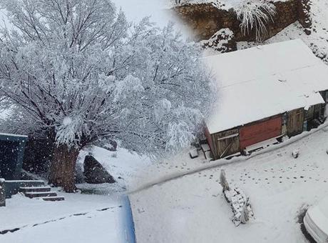 Görüntüler bu sabah çekildi! Nisan sonu kar sürprizi: Herhalde bu yıl yaz gelmeyecek