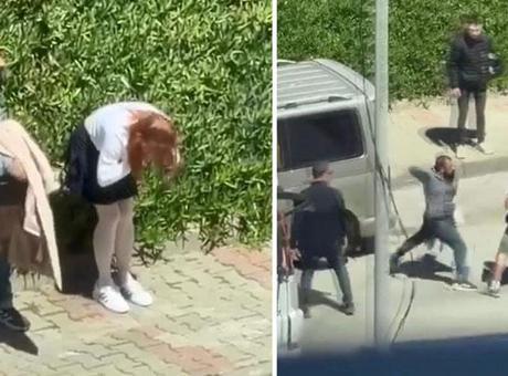 Maltepe’de sokak ortasında dehşet! Hem kadını darbetti hem de müdahale edenlere saldırdı