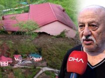 Misafirliğe gitti, hayatı kurtuldu! Trabzon'da heyelan bir evi yuttu