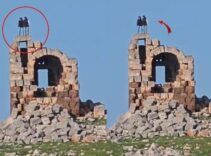 Nemrut’un Tahtı olarak bilinen kalıntılarda zıplayarak halay çektiler! Tepki çeken görüntüler