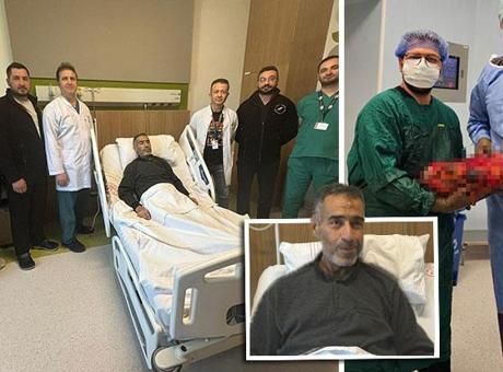 Yıllardır bir bebek gibi karnında taşıyordu! Gaziantep’te 30 dakikada 8 kiloluk böbrek operasyonu