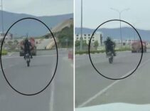 8 saniyelik şovun faturası ağır oldu! Motosiklet sürücüsüne dudak uçuklatan ceza