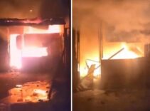 Eyüpsultan'da kurban satış merkezi alevlere teslim oldu! 1 ölü, bekçi gözaltında