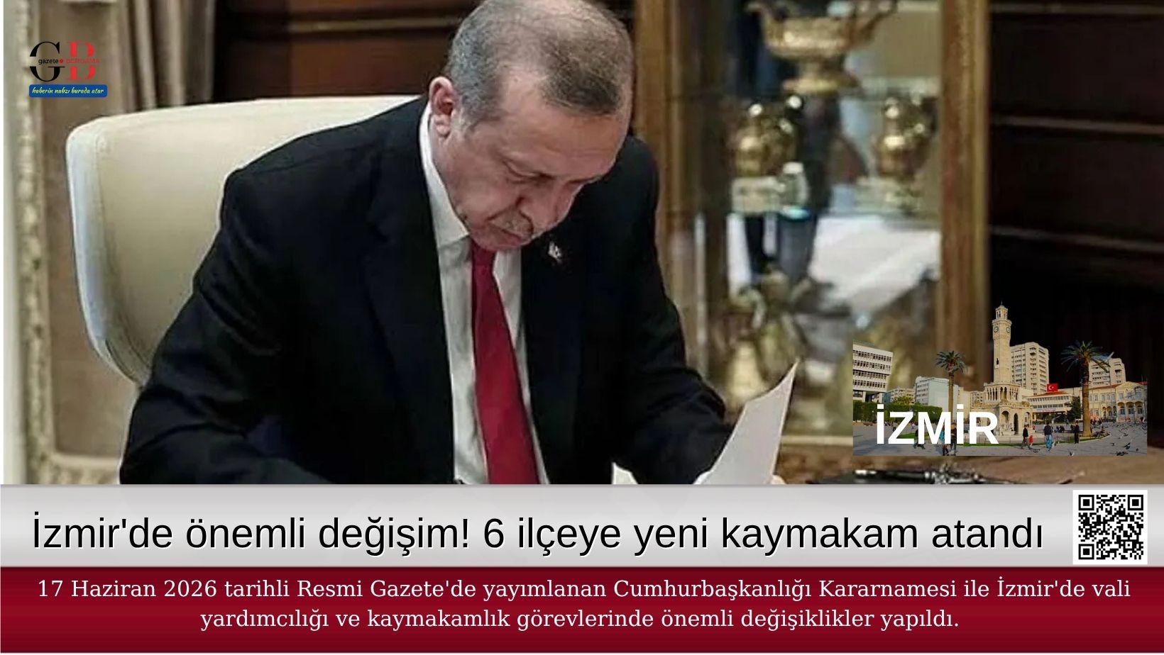İzmir’de önemli değişim! 6 ilçeye yeni kaymakam atandı